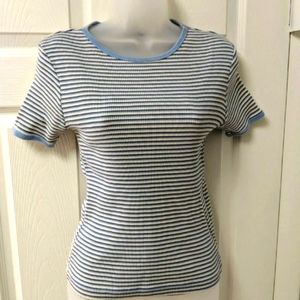 Vintage Faded Glory Ladies Short Sleeve Stretch Tee Shirt Small